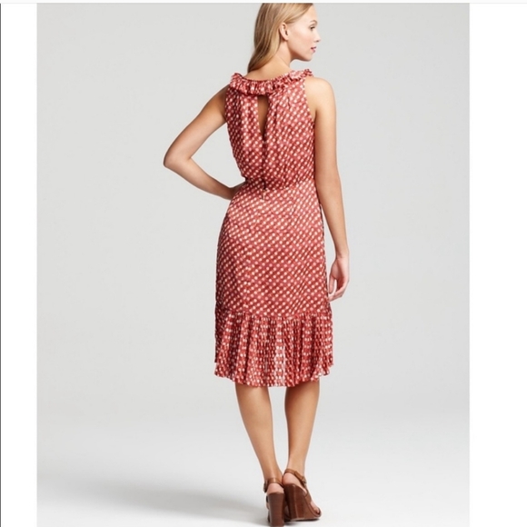 Tory Burch Janetta Circle Clip Dot Print Dress, Size 2 - Picture 2 of 16